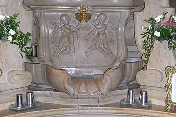 Brunnenaltar in der Wallfahrtsbasilika Maria Brünnlein Wemding