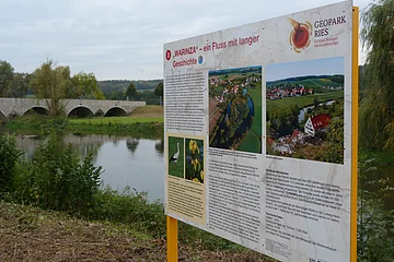 Geotop-Ereignistafel an der Wörnitz